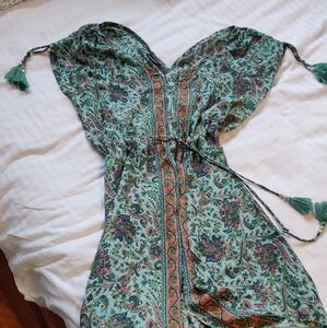Floral Green Paisley Dress
